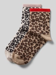Socken mit elastischem Rippenbündchen im 2er-Pack von Jake*s Casual Beige - 9