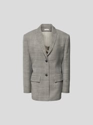 Blazer mit Glencheck-Muster von The Mannei Grau - 11