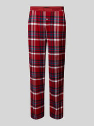 Pyjama-Hose mit Label-Detail von Tommy Hilfiger Rot - 28