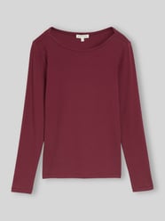 Shirt met lange mouwen met boothals van Tom Tailor Bordeaux - 8