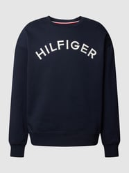 Sweatshirt mit Label-Stitching Modell 'ARCHED' von Tommy Hilfiger Blau - 45