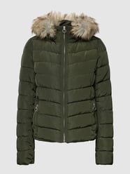 Steppjacke mit Kunstpelzkragen Modell 'ELLAN' von Only Grün - 22