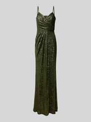 Abendkleid mit Paillettenbesatz von TROYDEN COLLECTION Grün - 13