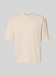 Relaxed Fit T-Shirt aus reiner Baumwolle von Jake*s Studio Men Beige - 36