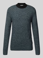 Strickpullover mit Label-Detail Modell 'COSPACE' von Jack & Jones Blau - 15