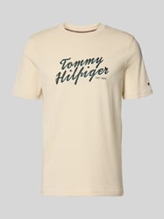 Regular Fit T-Shirt aus reiner Baumwolle von Tommy Hilfiger Beige - 18