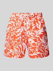 Regular Fit Badehose mit Tunnelzug Modell 'TRAVELER' von Polo Ralph Lauren Orange - 3