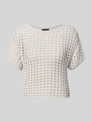 Strickshirt mit Rundhalsausschnitt von monari Beige - 4