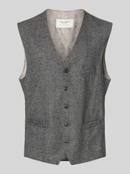 Wollen gilet met zijde model 'Wilson' van Carl Gross - 41
