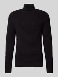 Strickpullover mit Rollkragen Modell 'THEO' von SELECTED HOMME Schwarz - 47