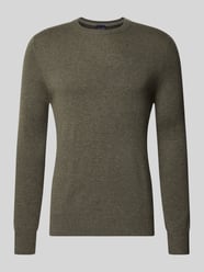Regular fit gebreide pullover van mix van wol en kasjmier van Christian Berg Men - 8