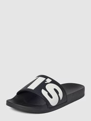 Slides mit Label-Detail Modell 'JUNE' von Levi’s® Acc. Grau / Schwarz - 35