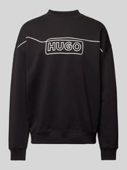 Sweatshirt mit Label-Stitching Modell 'Noideryos' von Hugo Blue - 13