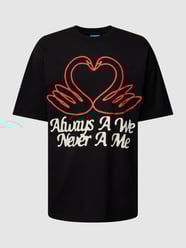 T-Shirt mit Statement-Print Modell 'ALWAYS WE' von MARKET Schwarz - 4