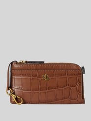 Etui na karty z naturalnej skóry bydlęcej od Lauren Ralph Lauren - 3