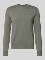 Sweter z dzianiny o kroju regular fit z mieszanki bawełny i kaszmiru Model 'KANOVANO_S' od BOSS Orange - 31
