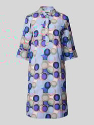 Hemdblusenkleid aus Leinen mit kurzer Knopfleiste und 3/4-Arm von Christian Berg Woman - 31