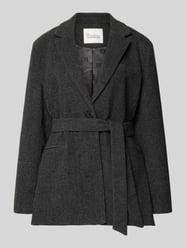 Blazer met wol en reverskraag model 'Layla' van My Essential Wardrobe - 7