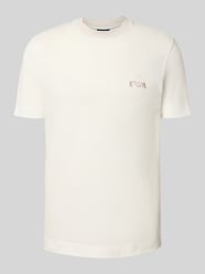 T-Shirt mit Label-Stitching und Rundhalsausschnitt von Emporio Armani - 1