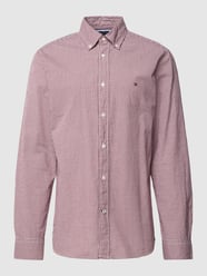 Freizeithemd mit Button-Down-Kragen von Tommy Hilfiger Rot - 46