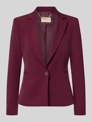 Slim fit blazer met reverskraag van Rinascimento Bordeaux - 3