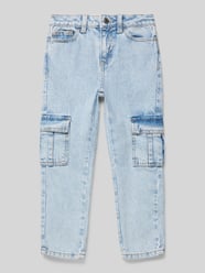 Jeans mit Cargotaschen Modell 'bondi' von Mango Blau - 6