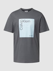 T-Shirt mit Label-Print von CK Calvin Klein Grau - 23