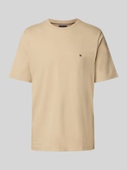 Regular Fit T-Shirt aus reiner Baumwolle von Tommy Hilfiger Beige - 48