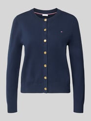 Regular Fit Strickjacke aus Baumwoll-Mix mit goldenen Knöpfen von Tommy Hilfiger - 40