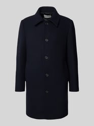 Regular fit lange wollen jas met platte kraag, model 'ARCHIVE' van SELECTED HOMME - 15