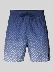 Badehose mit elastischem Bund Modell 'VALE' von BOSS Blau - 2