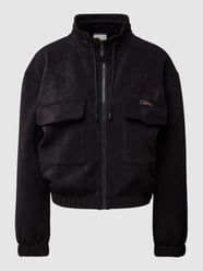 Sweatjack met cargozakken, model 'EUPHEMIA' van Guess Activewear Zwart - 5