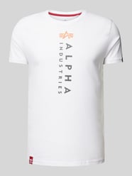 T-Shirt mit Label-Print von Alpha Industries Weiß - 24