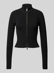 Cropped Strickjacke mit Reißverschluss Modell 'HELENA' von Dickies Schwarz - 1