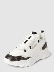 Sneaker mit Label-Print Modell 'MASSA' von Guess Weiß - 32