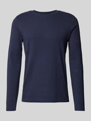 Longsleeve mit geripptem Rundhalsausschnitt von MCNEAL Blau - 24