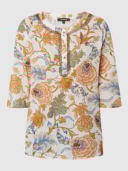 Blouseshirt met all-over motief  van More & More Beige - 48