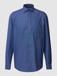 Comfort Fit Business-Hemd mit Kentkragen von Eterna Blau - 44