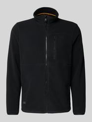 Fleecejack met opstaande kraag en labelstitching van camel active - 8