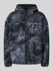 Fleecejack met ritszak en labeldetail van REVIEW - 14