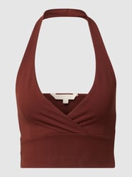 Korte top met halter van REVIEW Bruin - 2