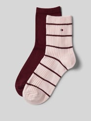 Socken mit Logo-Stitching im 2er-Pack von Tommy Hilfiger Rosa - 6