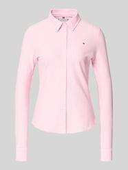 Slim Fit Hemdbluse aus Baumwoll-Mix von Tommy Hilfiger Pink - 34