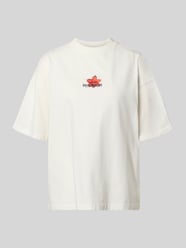 T-shirt o kroju oversize z przeszyciem z etykietą model 'MODRA' od PEGADOR - 5