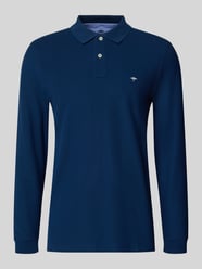 Regular Fit Langarm-Poloshirt mit Label-Stitching von Fynch-Hatton - 24
