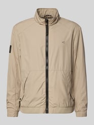 Blouson mit Logo-Print und Stehkragen von camel active Beige - 40
