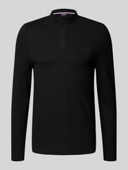 Longsleeve mit kurzer Knopfleiste und Label-Detail von HECHTER PARIS - 27