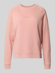 Comfort fit sweatshirt van puur katoen van Marc O'Polo Denim Fuchsia - 20