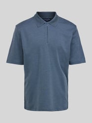 Regular Fit Poloshirt mit Logo-Stitching von Christian Berg Men Blau - 47