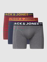 PLUS SIZE boxershort in een set van 3 stuks, model 'JACLICHFIELD' van Jack & Jones Plus Rood - 32